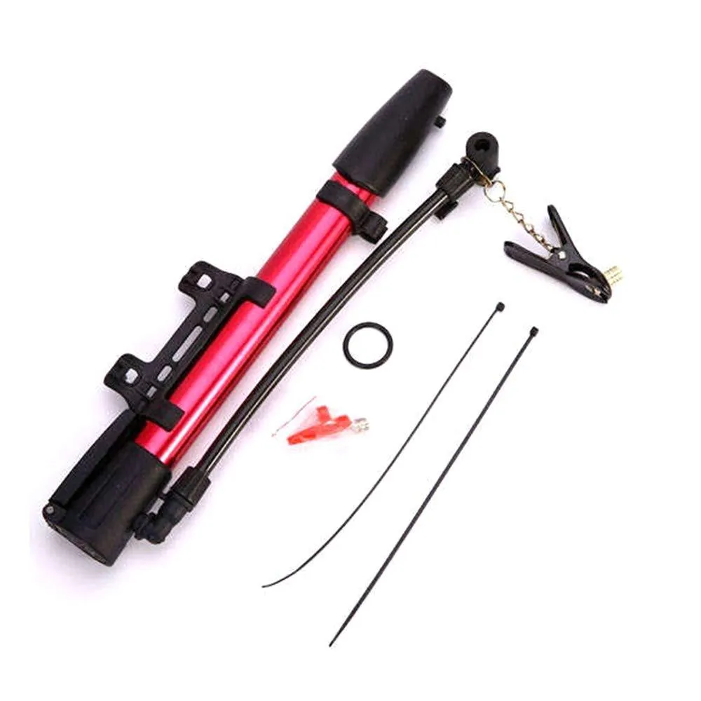 0544 Aluminum Mini Bicycle Air Pump (Multicolor)-01