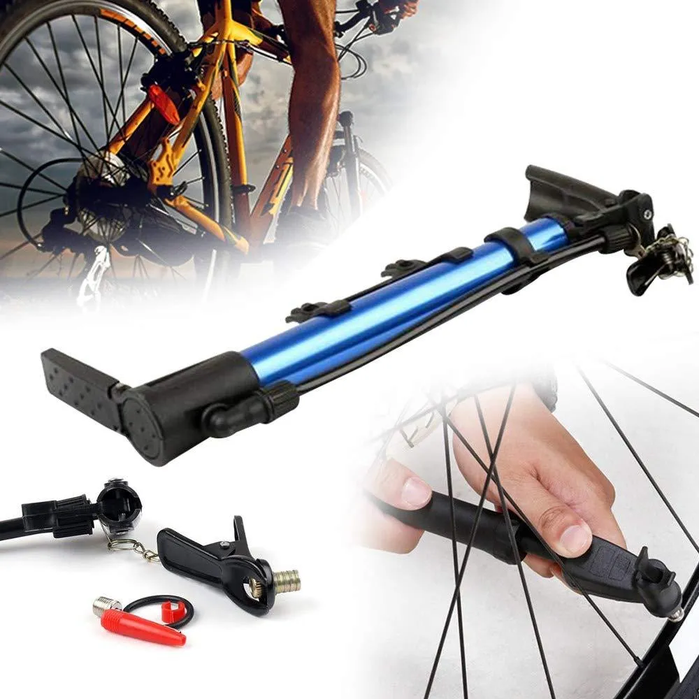 0544 Aluminum Mini Bicycle Air Pump (Multicolor)-01