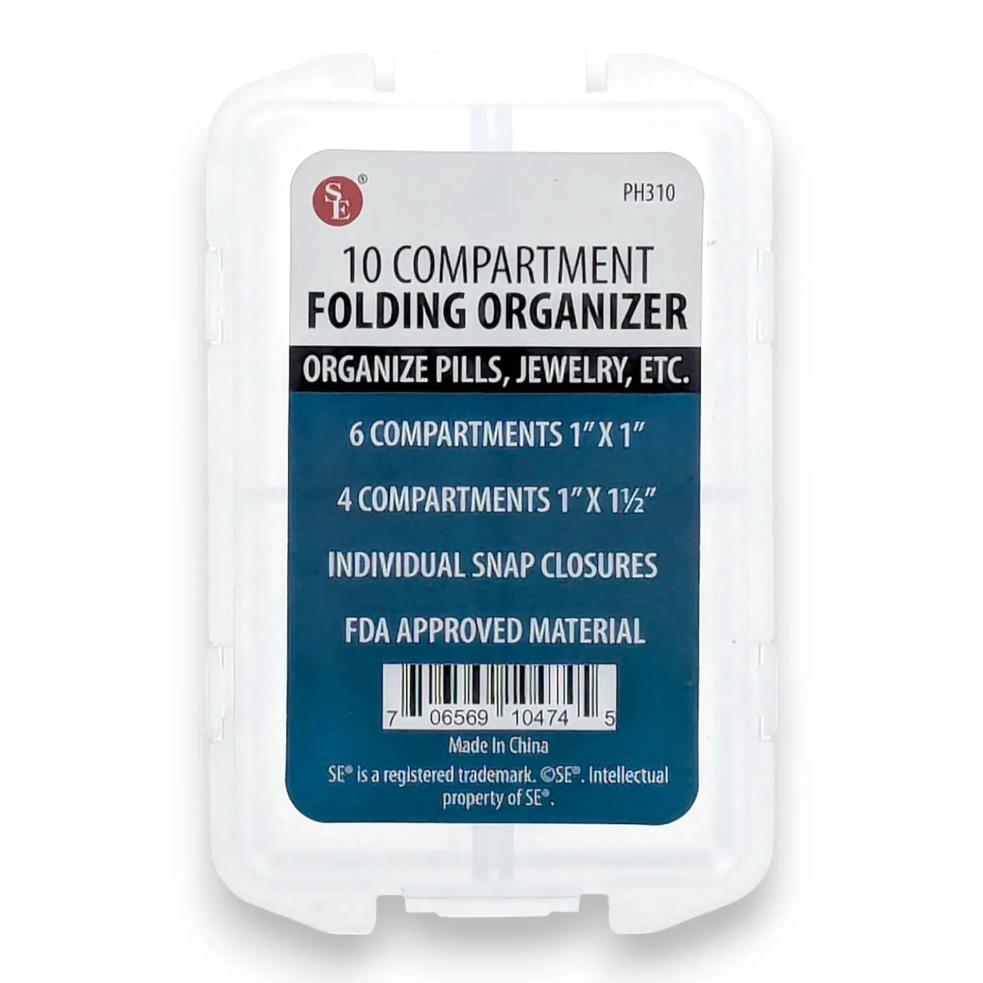 10 Compartment Folding Organizer