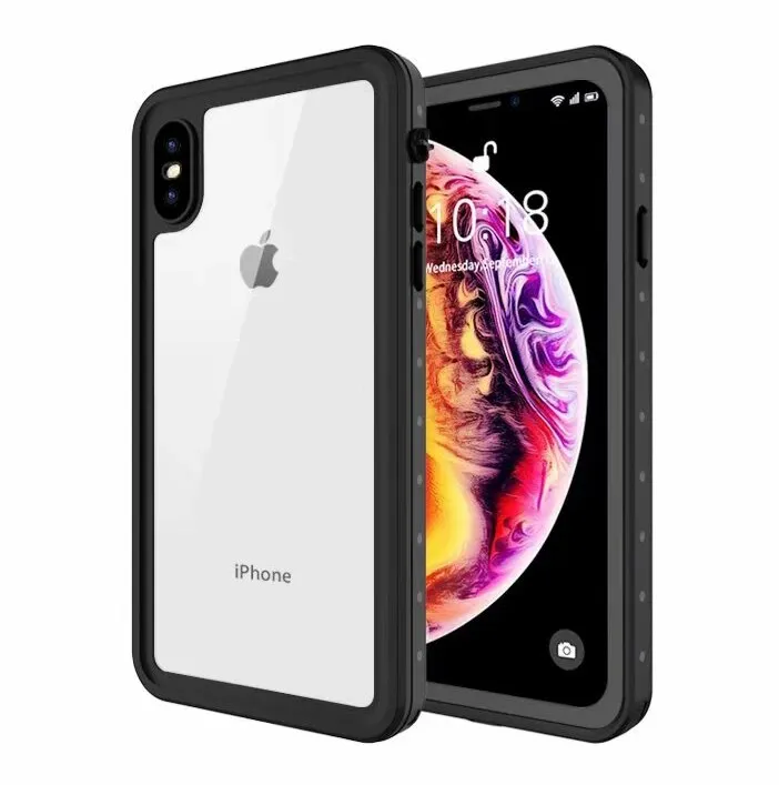 100% Sealed Underwater Diving Case for iPhone XR XS X 360 Full Protect Cover for Apple iPhone XS Max Waterproof Shockproof Cases