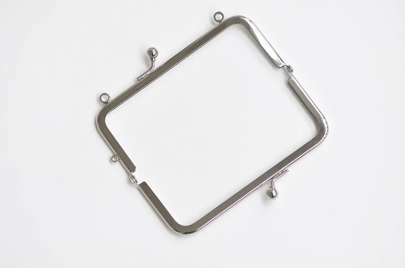 12.3cm (5") Silver / Light Gold Purse Frame Bag Hanger Wedding Bag Glue-In Style