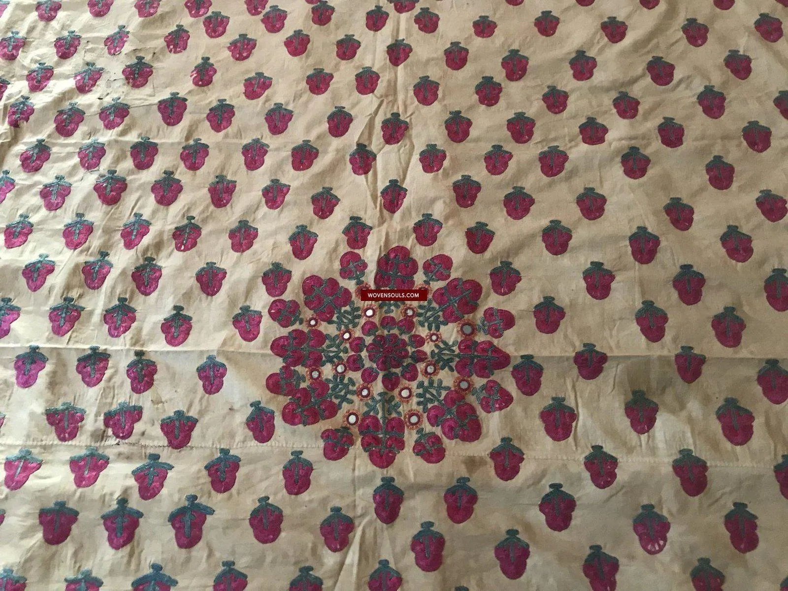 1366 SOLD Superb Old Sindh Odhana Abochani Wedding Shawl