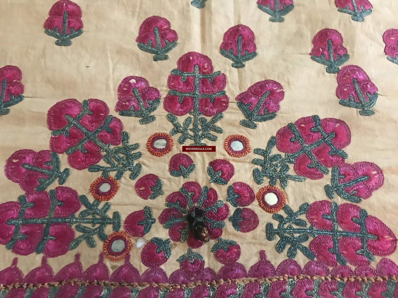 1366 SOLD Superb Old Sindh Odhana Abochani Wedding Shawl