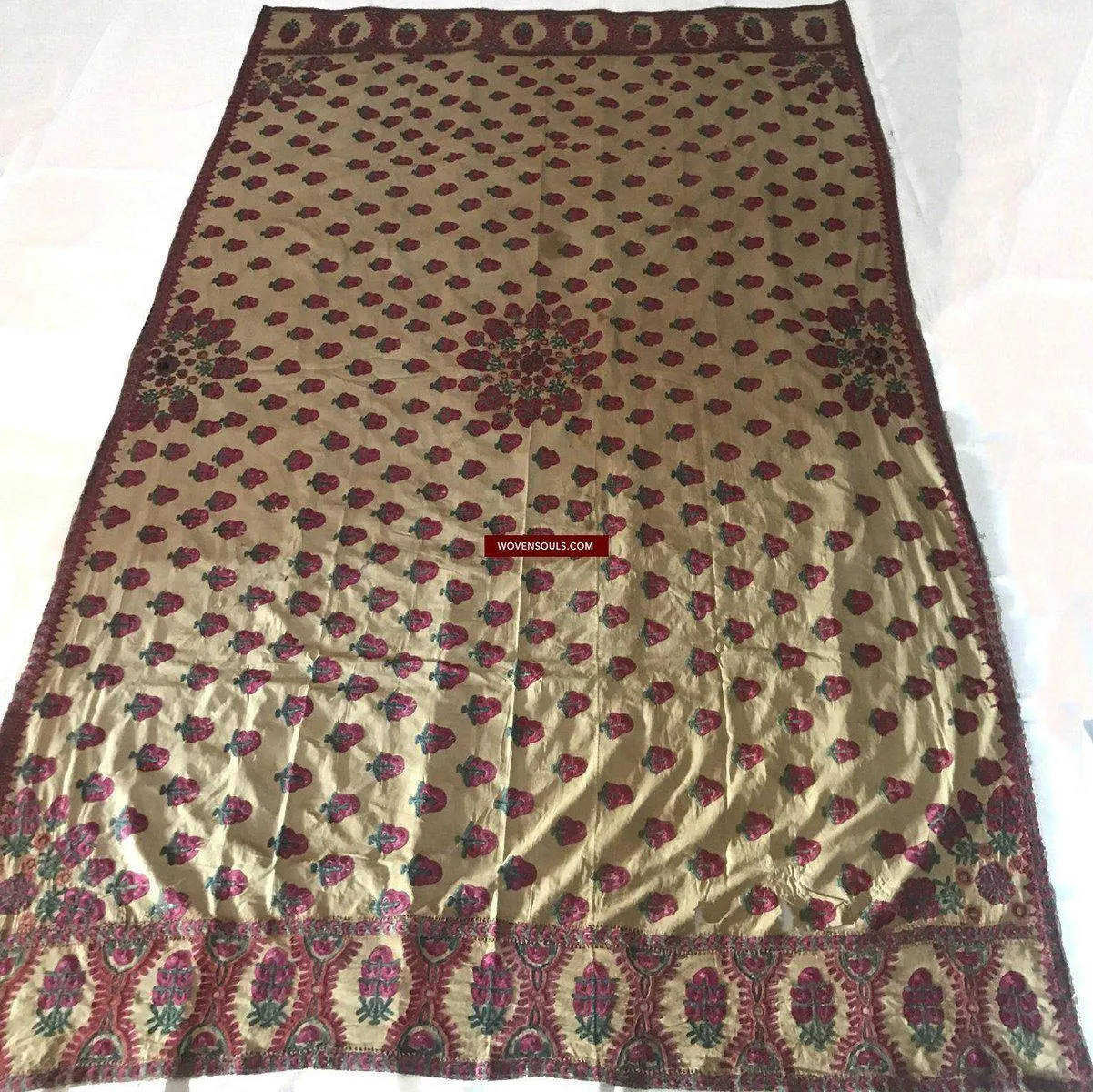 1366 SOLD Superb Old Sindh Odhana Abochani Wedding Shawl