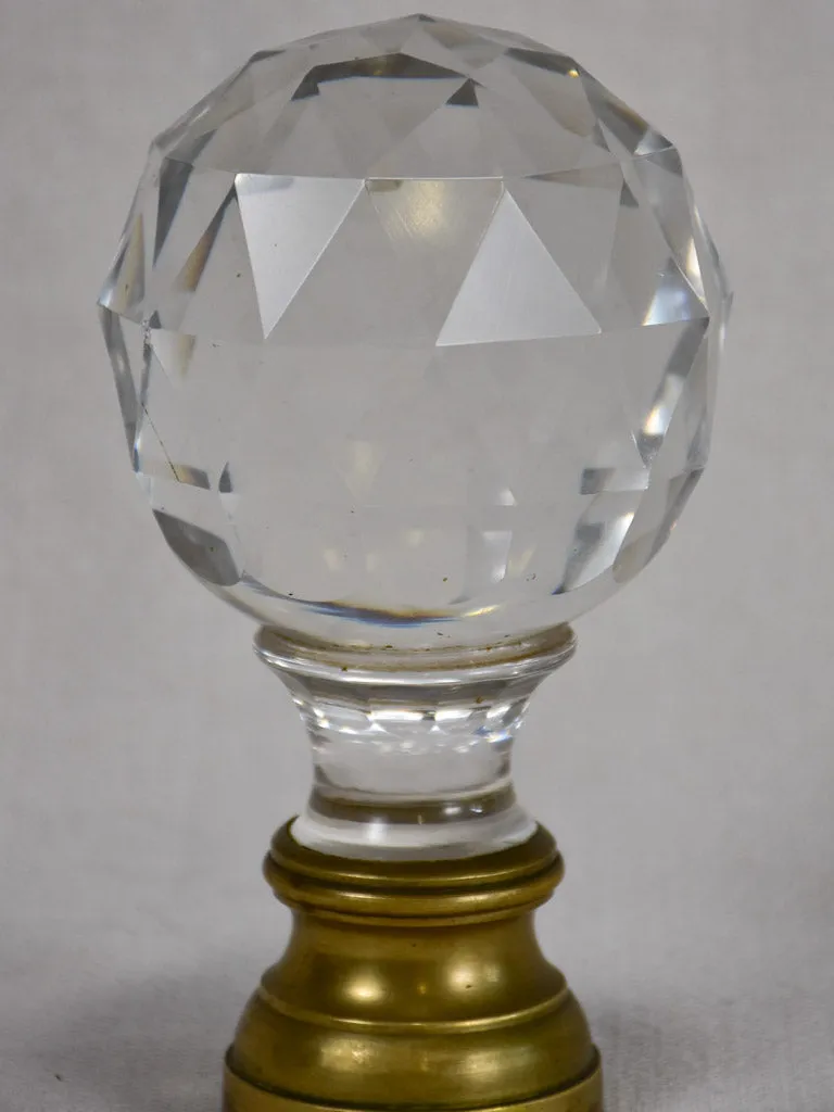 19th century crystal balustrade ball