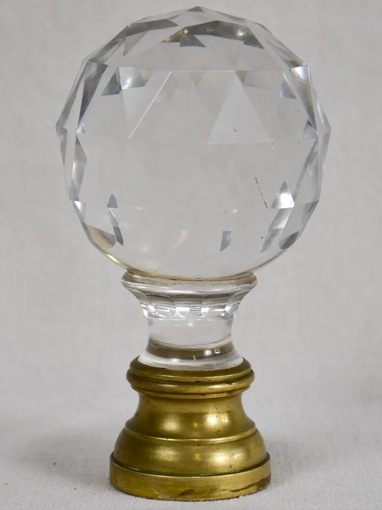 19th century crystal balustrade ball