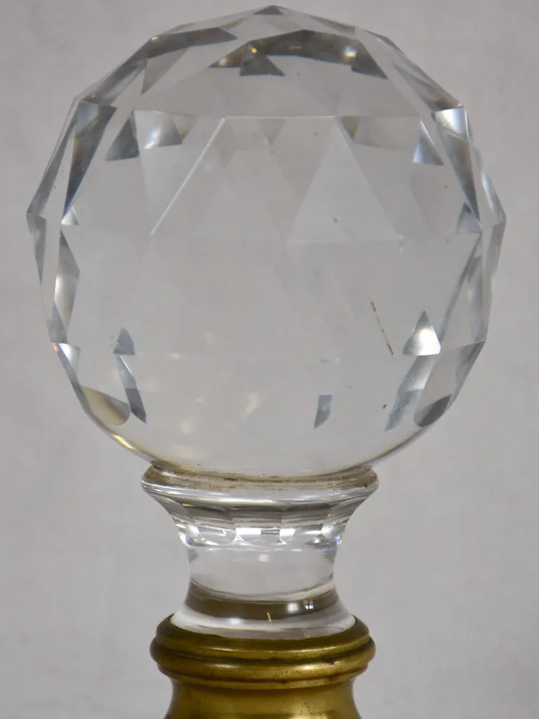 19th century crystal balustrade ball