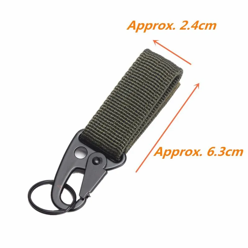 2PC Carabiner Hanger Tactical MOLLE Webbing Strap