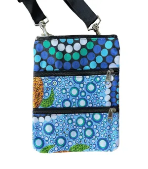 3 Zip Shoulder Bag - Colin Jones - Colours of the Sea