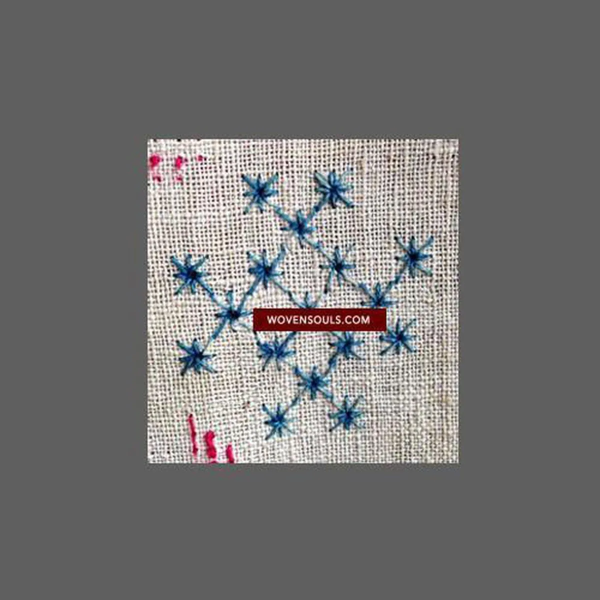 701 SOLD Hazara Snowflake Shawl - Antique Embroidery Textile Art