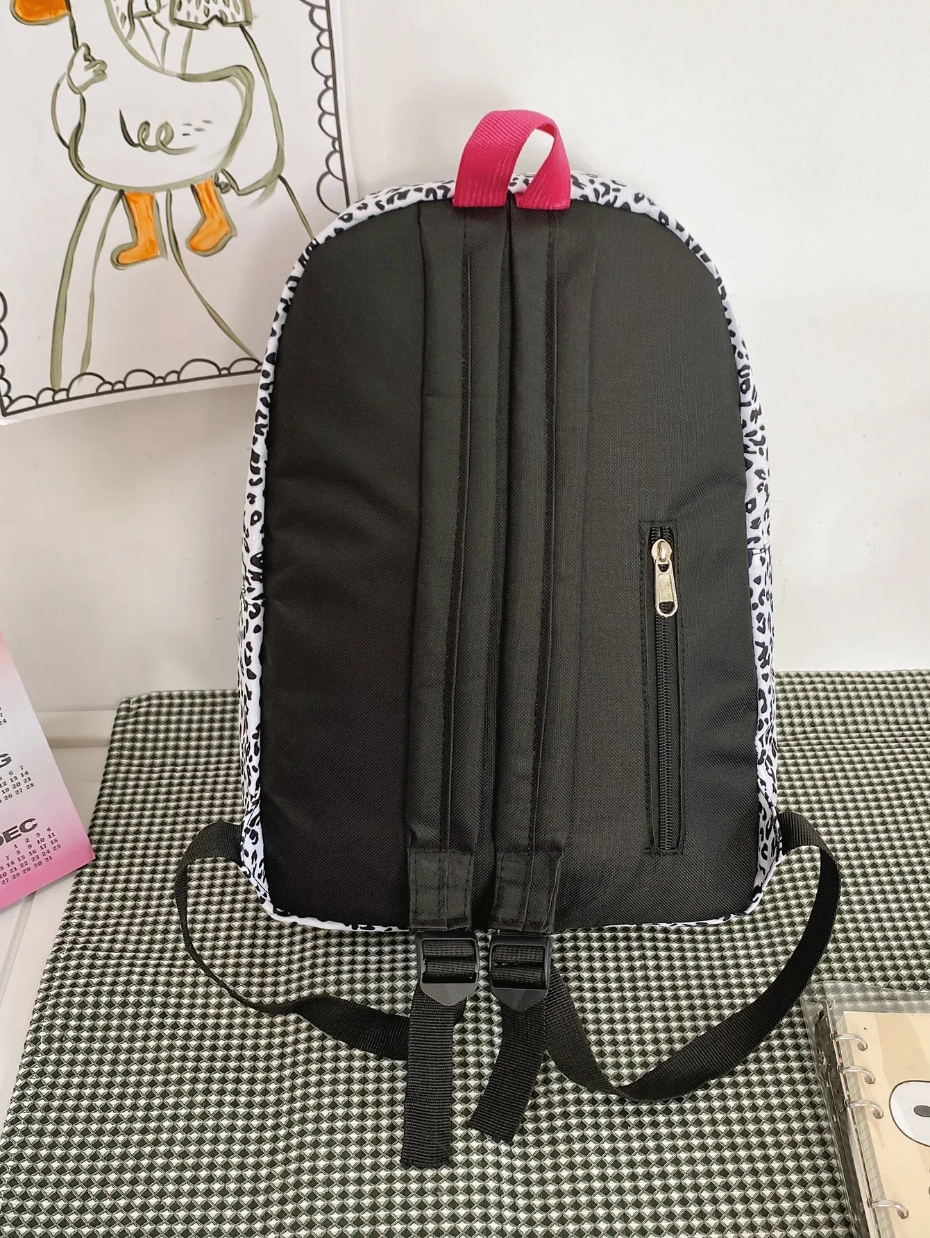 Allover Graphic Pocket Front Backpack