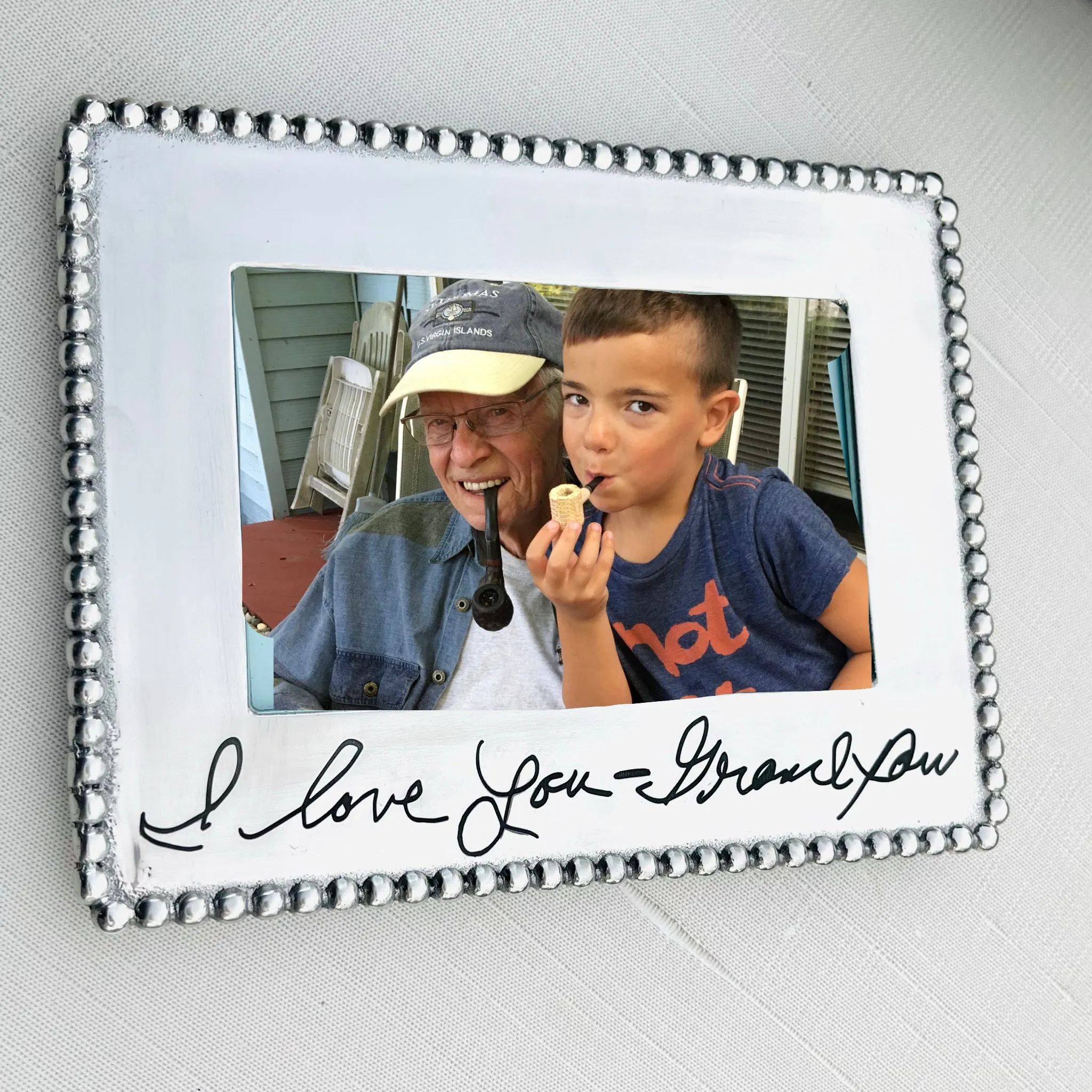 Aluminum Handwritten or Personalized Frame -  4x6 Photo