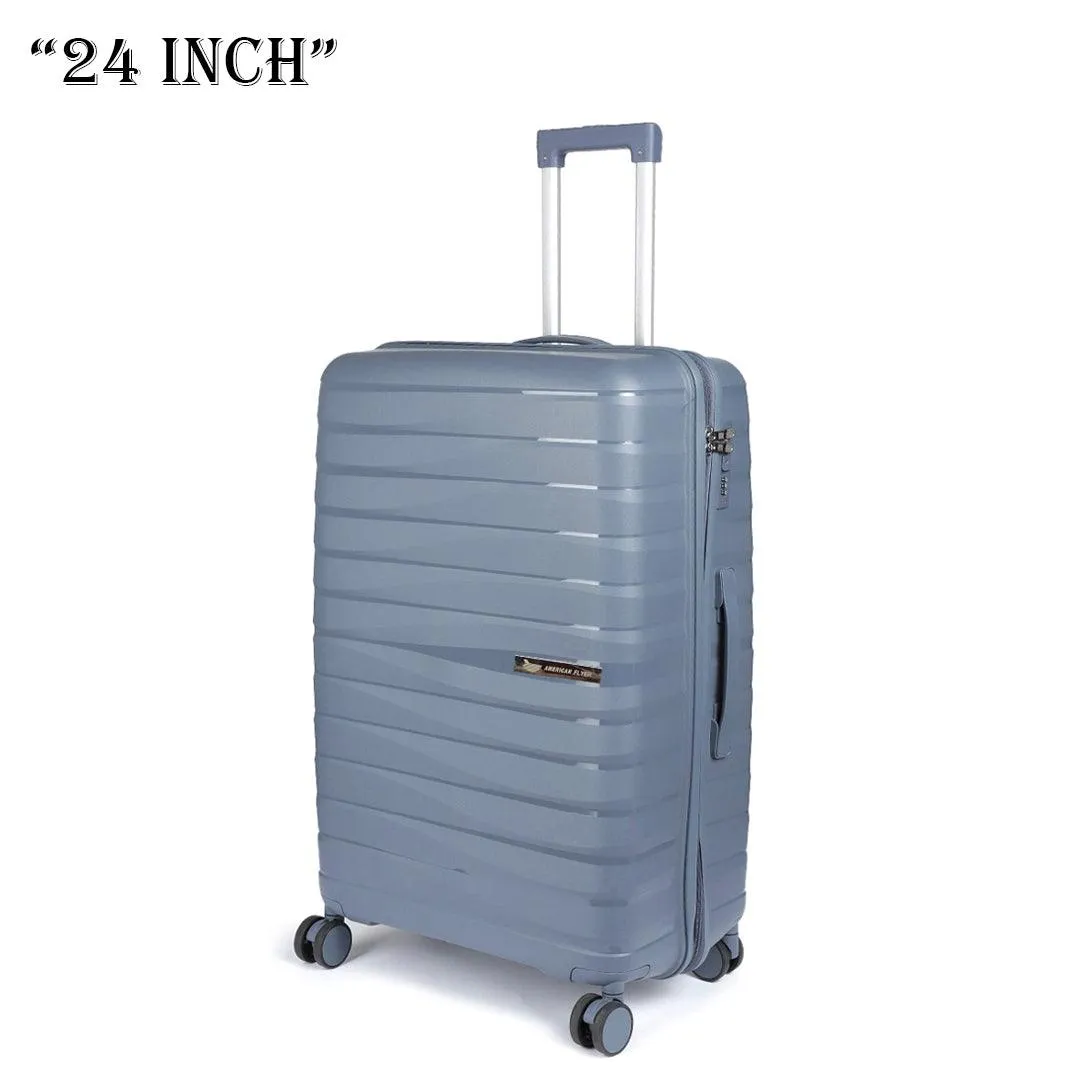 American Flyer Luggage Bag 24 Inch Check-in Luggage Trolly - Dark Gray