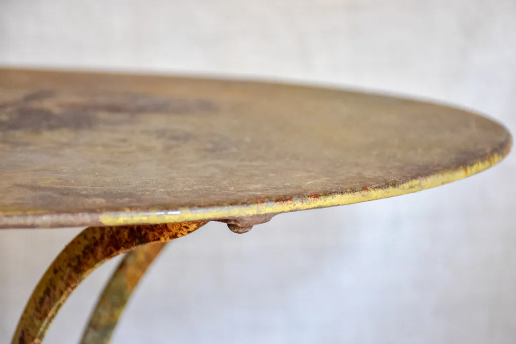 Antique French riveted 'Eiffel' garden table