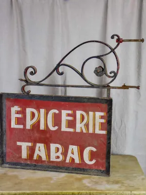 Antique French shop sign - Epicerie Tabac