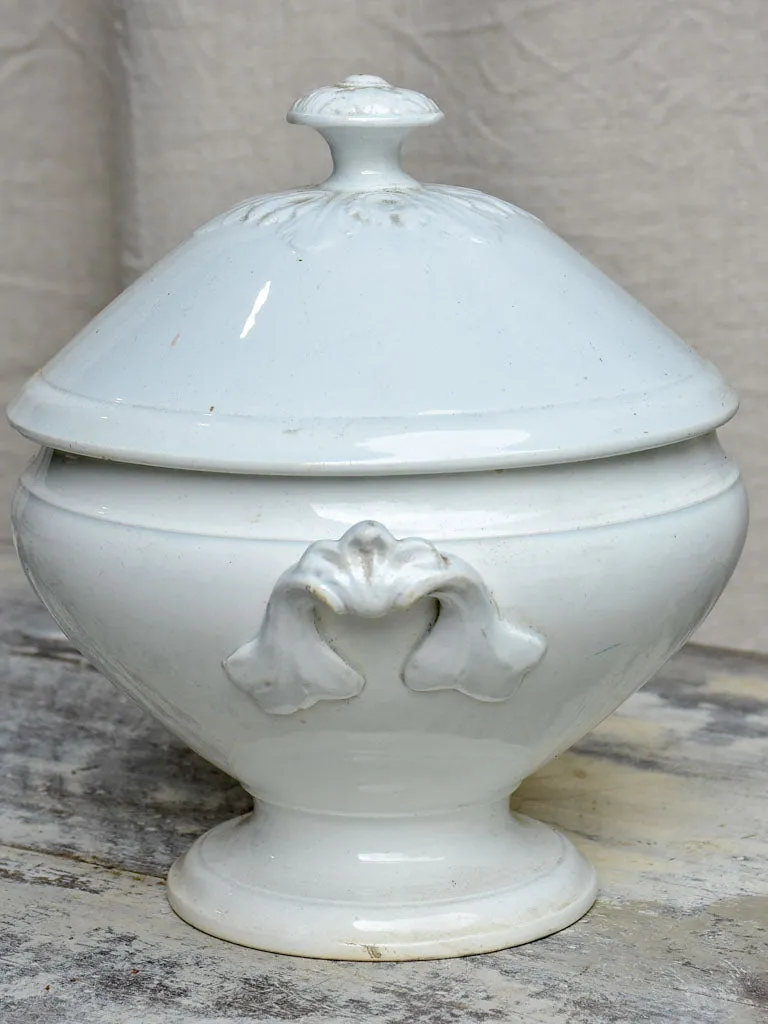 Antique French soup tureen - Lunéville stoneware