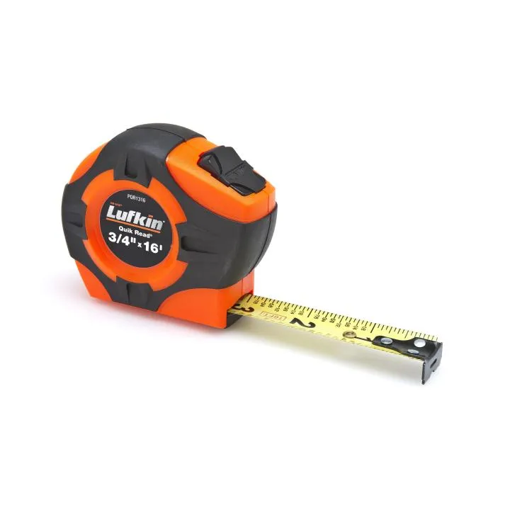 Apex  3/4" x 16' Quikread® Power Return Yellow Clad Tape Measure