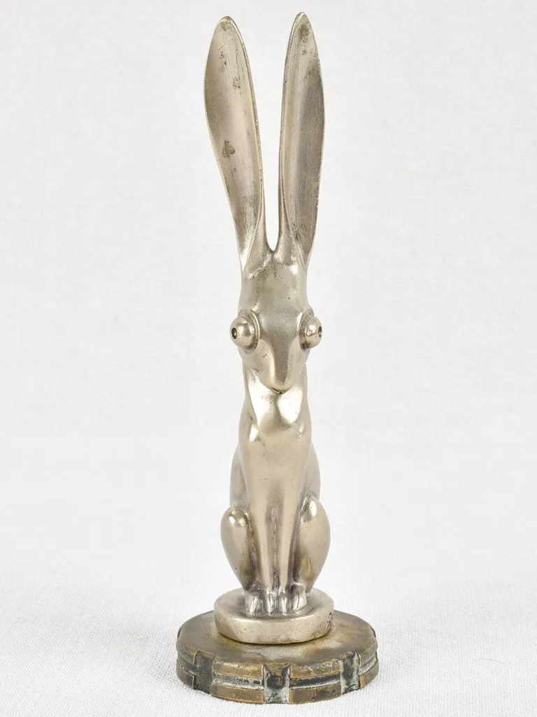 Art Deco Becquerel car mascot - hare 8¼"