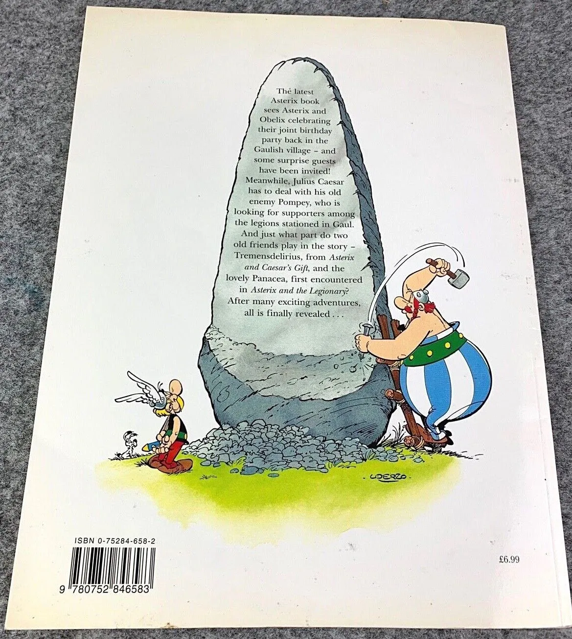 Asterix & the Actress - 2000s Orion/Sphere UK Edition Paperback Book EO Uderzo