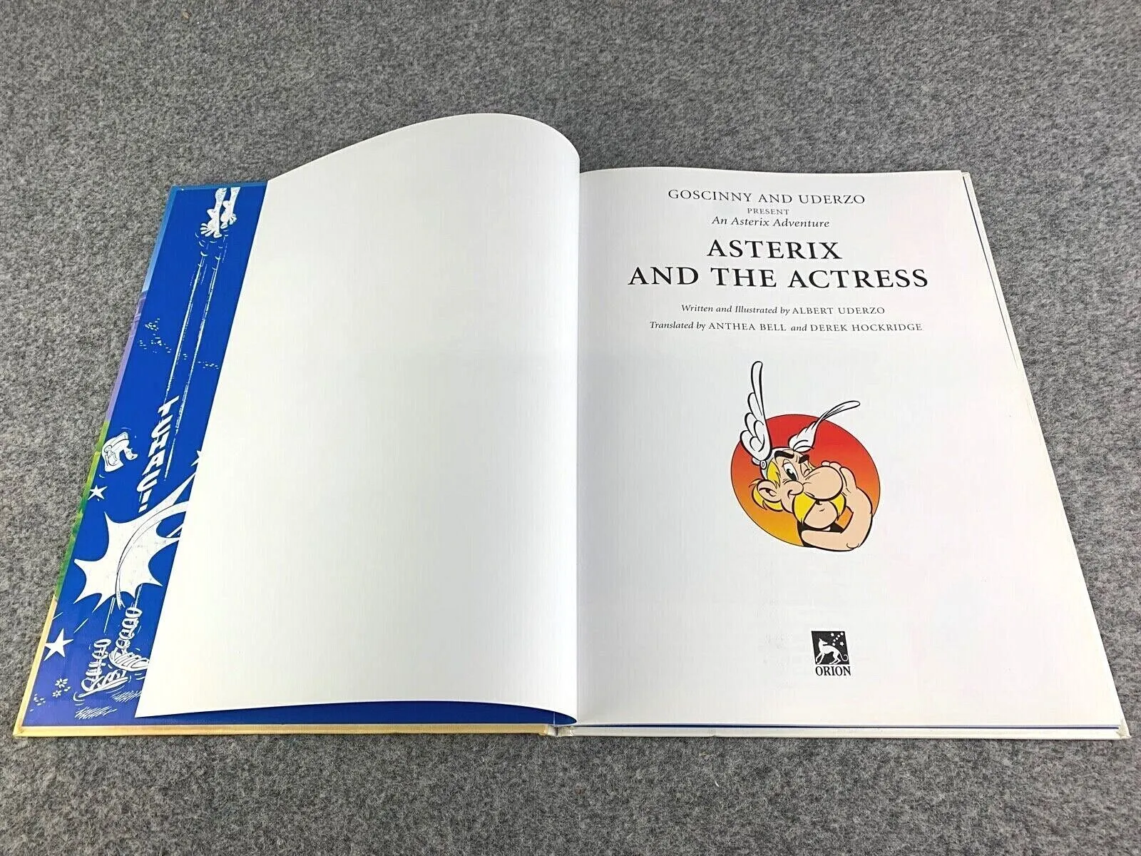 Asterix & the Actress - 2001 Orion 1st UK Edition Hardback Comic Book EO by Uderzo