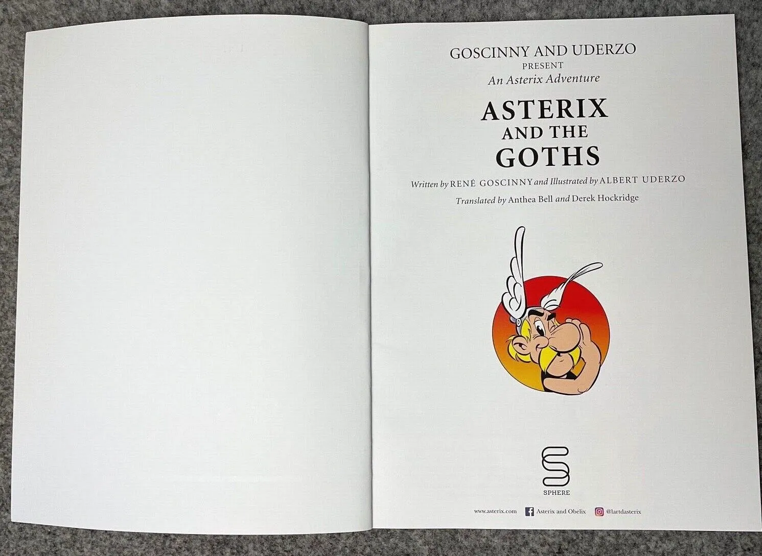 Asterix & The Goths - 2000s Orion/Sphere UK Edition Paperback Book EO Uderzo