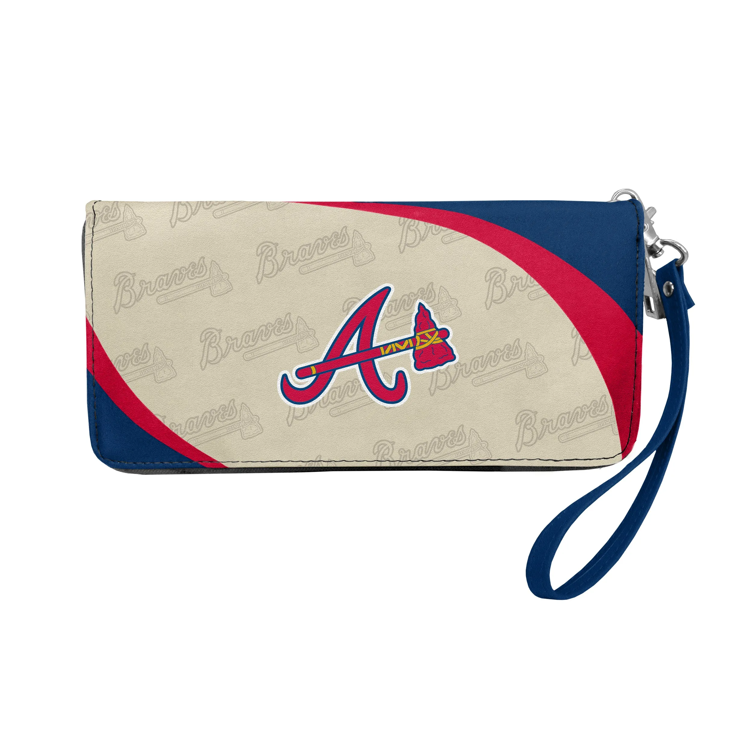 Atlanta Braves Curve Zip Organizer Wallet