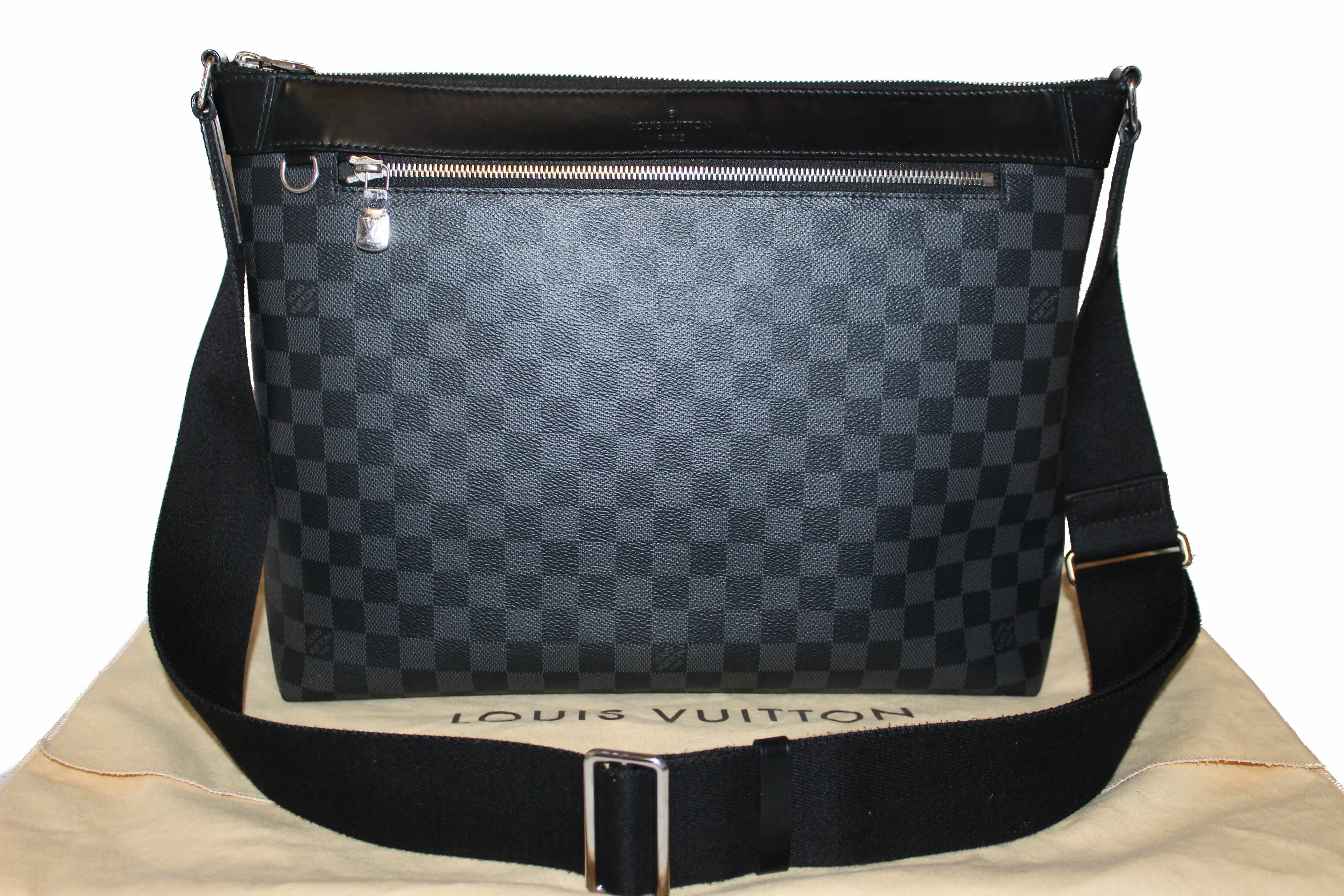 Authentic Louis Vuitton Damier Graphite Mick MM Messenger Bag