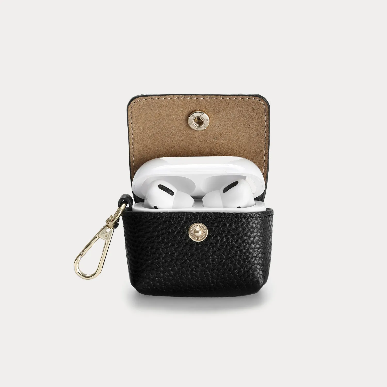 Avery AirPods Clip-On Pouch - Black/Gold