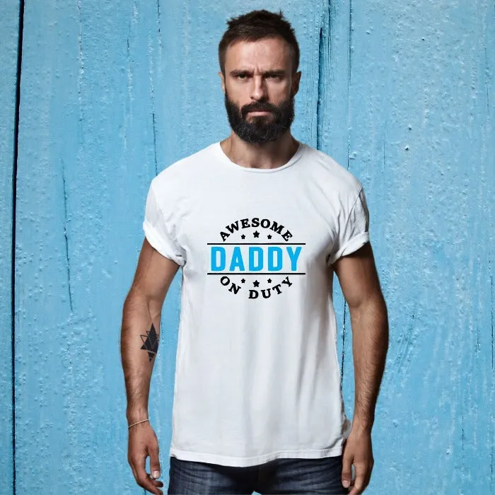 Awesome Daddy on Duty T-Shirt for Men