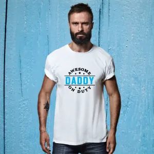 Awesome Daddy on Duty T-Shirt for Men