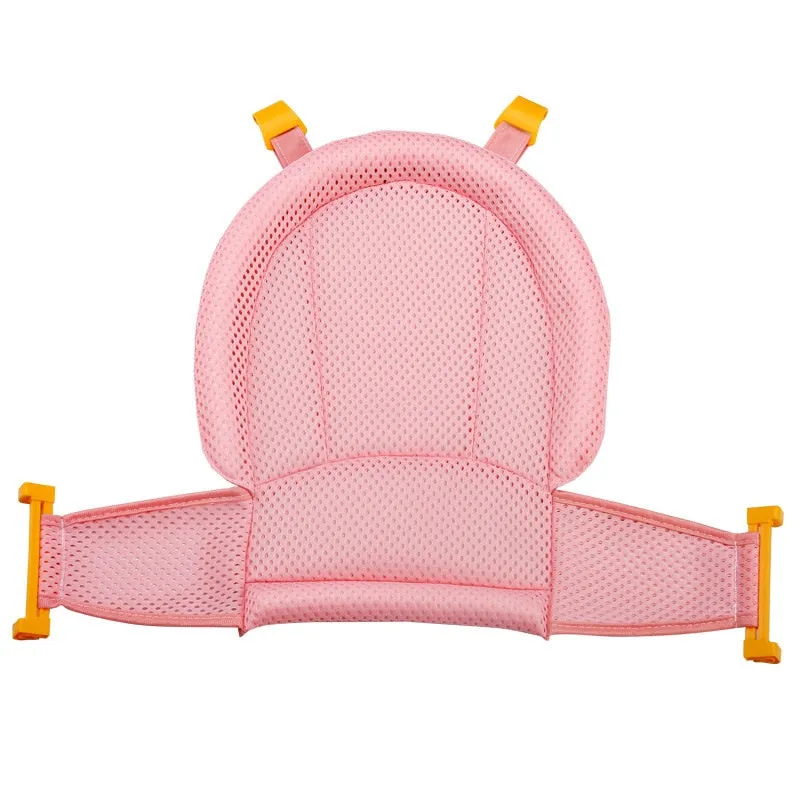 Baby Bath Seat Support Mat Foldable Baby Bath Tub Pad & Chair Newborn Bathtub Pillow Infant Anti-Slip Soft Comfort Body Cushion