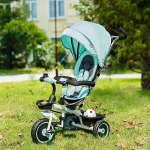 Baby Tricycle Stroller with Handle - Green