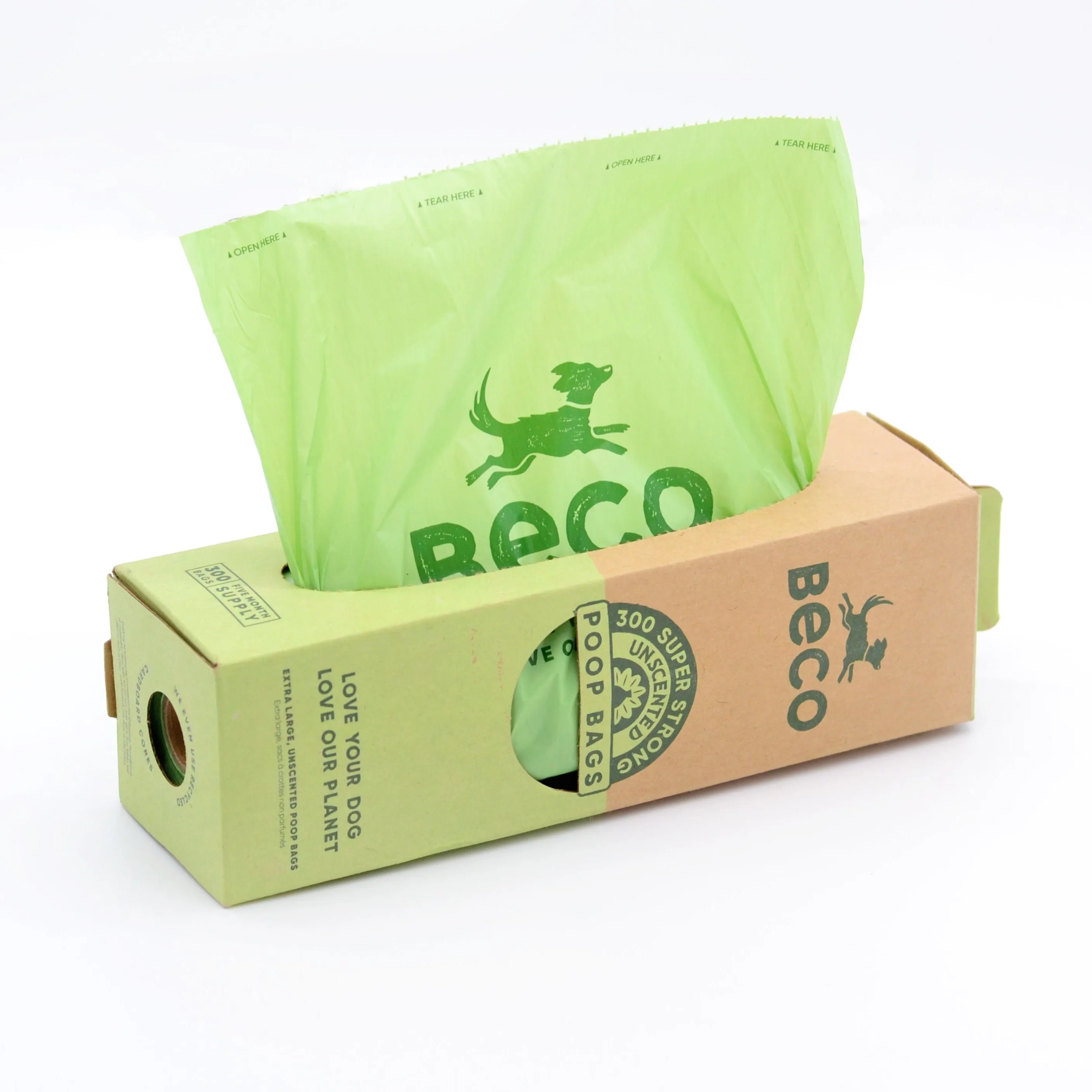 Beco Poop Bag, Dispenser Roll | Big, Strong, Leak-Proof