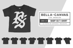 Bella   Canvas 3001B Baby T-Shirt Mockups