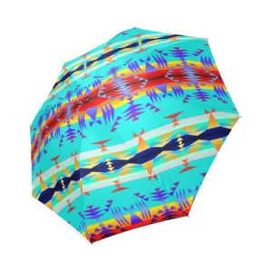 Between the Mountains Fire Foldable Umbrella