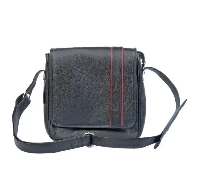 Black Rumble Crossbody Messenger Bag