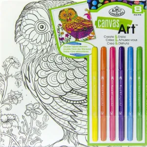 Canvas Art Markers Owl