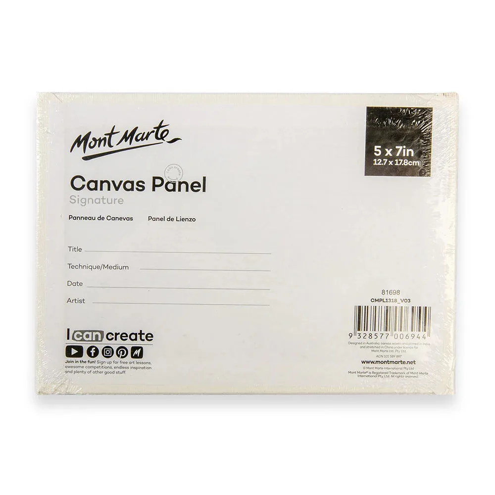 Canvas Panels Signature 3pc (5 x7in) - Mont Marte