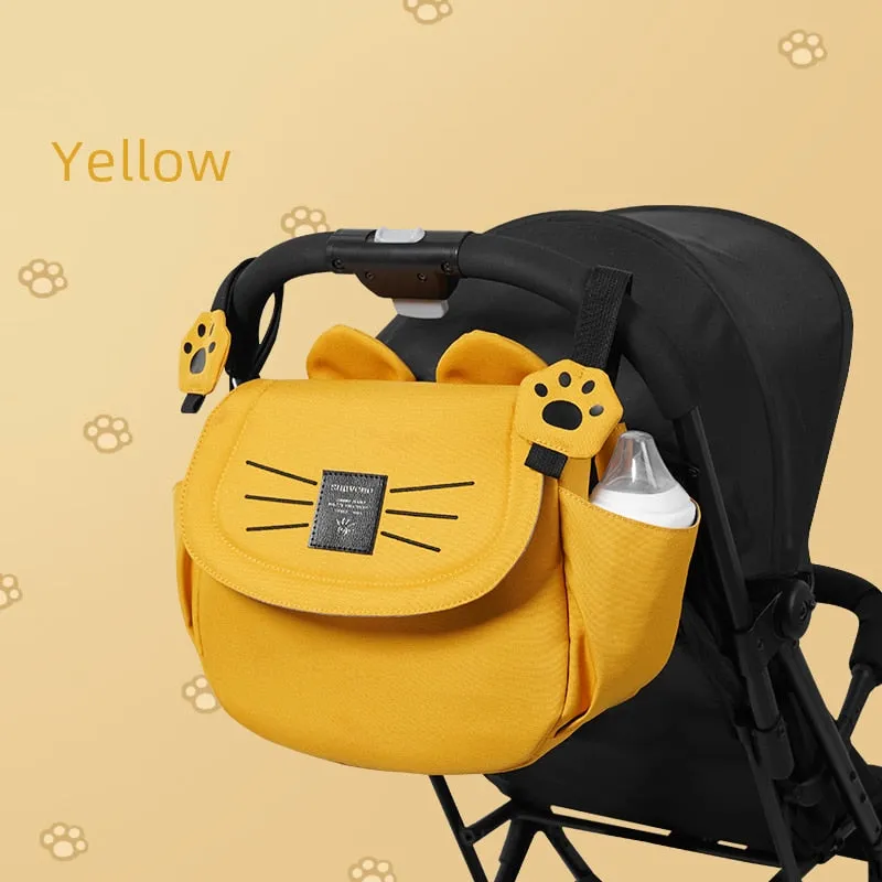 Cat-Style Mommy Travel Bag Baby Stroller Organizer