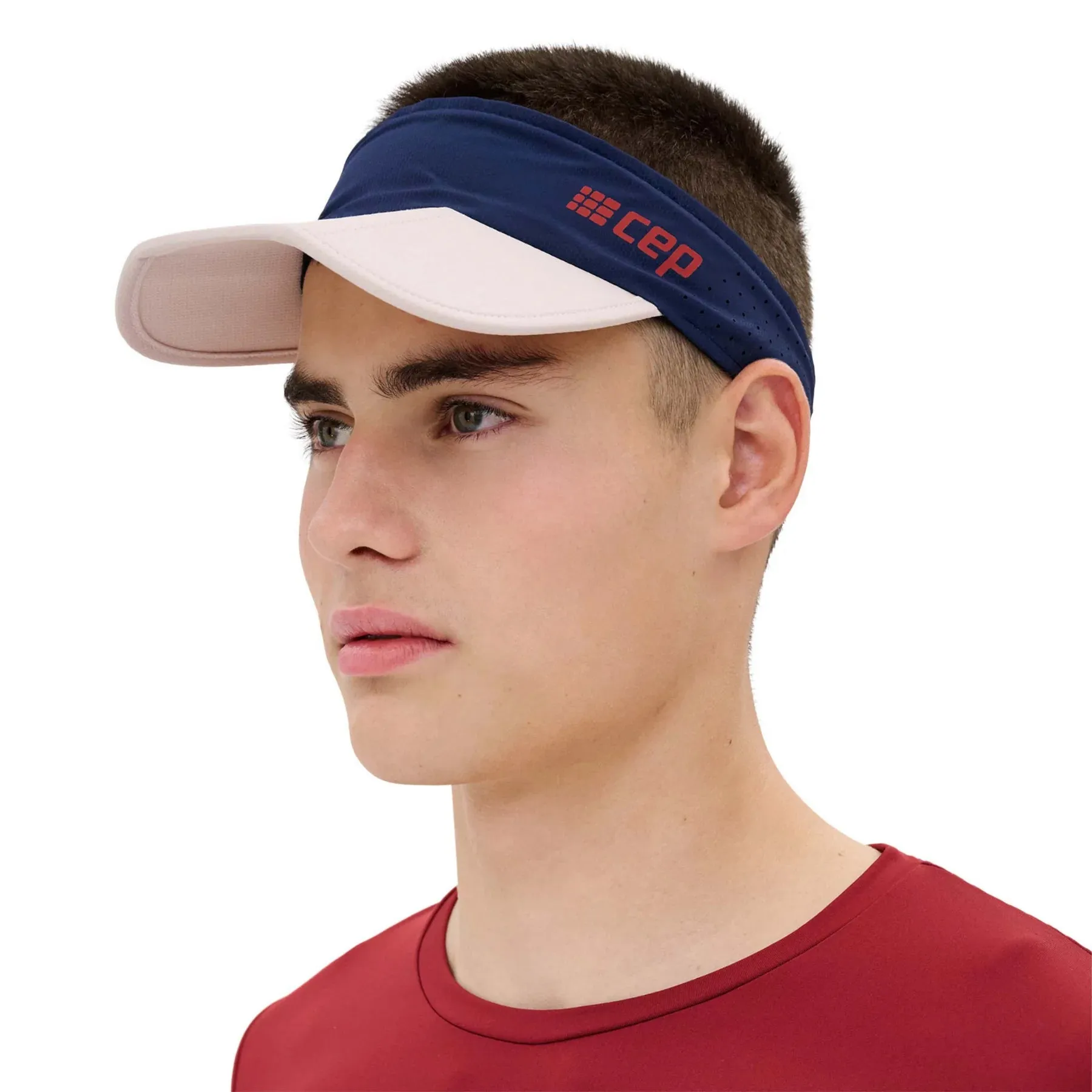 CEP Unisex's The Run Visor - Dark Blue/Cream