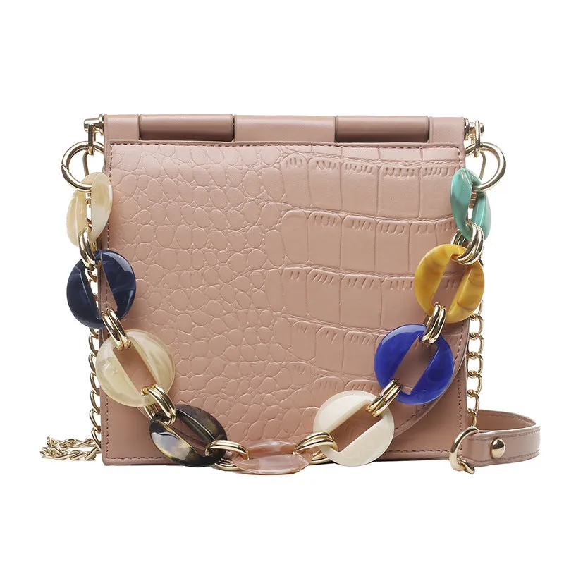 Chain Ornament Shoulder Handbag