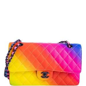 Chanel Medium Classic Flap Bag Rainbow 23C (Cruise Collection)