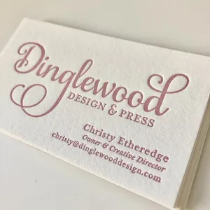 Christy - Letterpress Business Cards