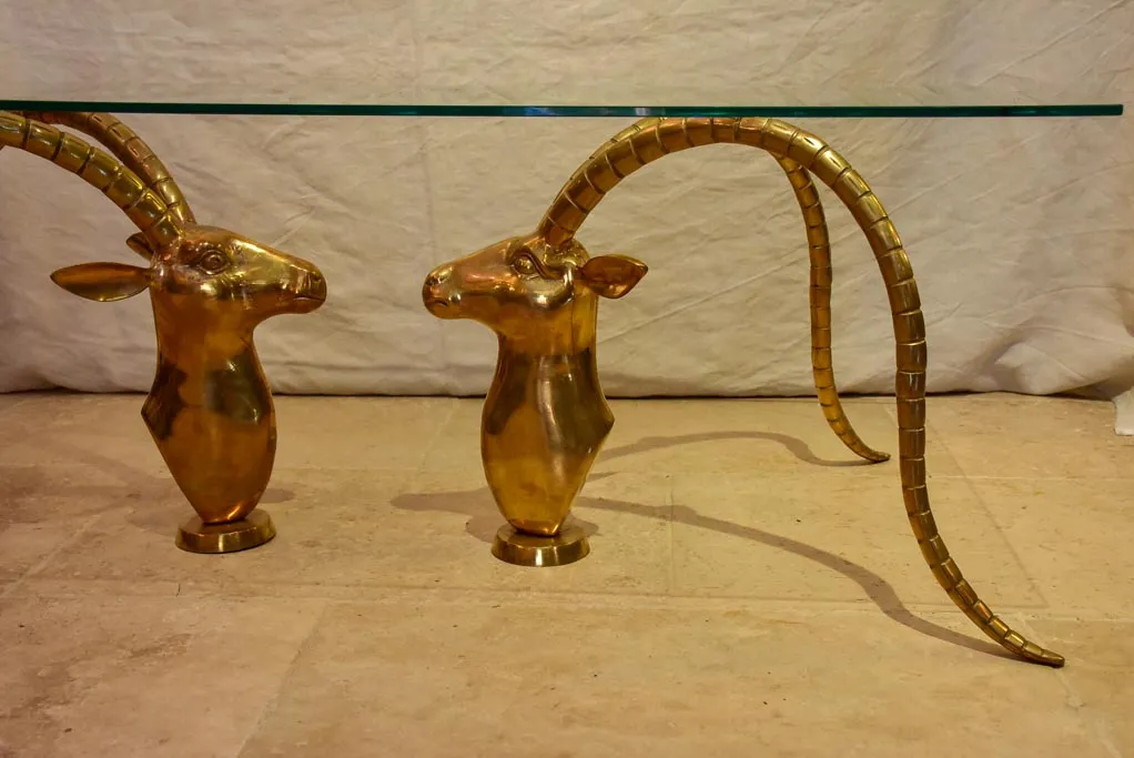 Coffee table - style of Alain Chervet Mouflons