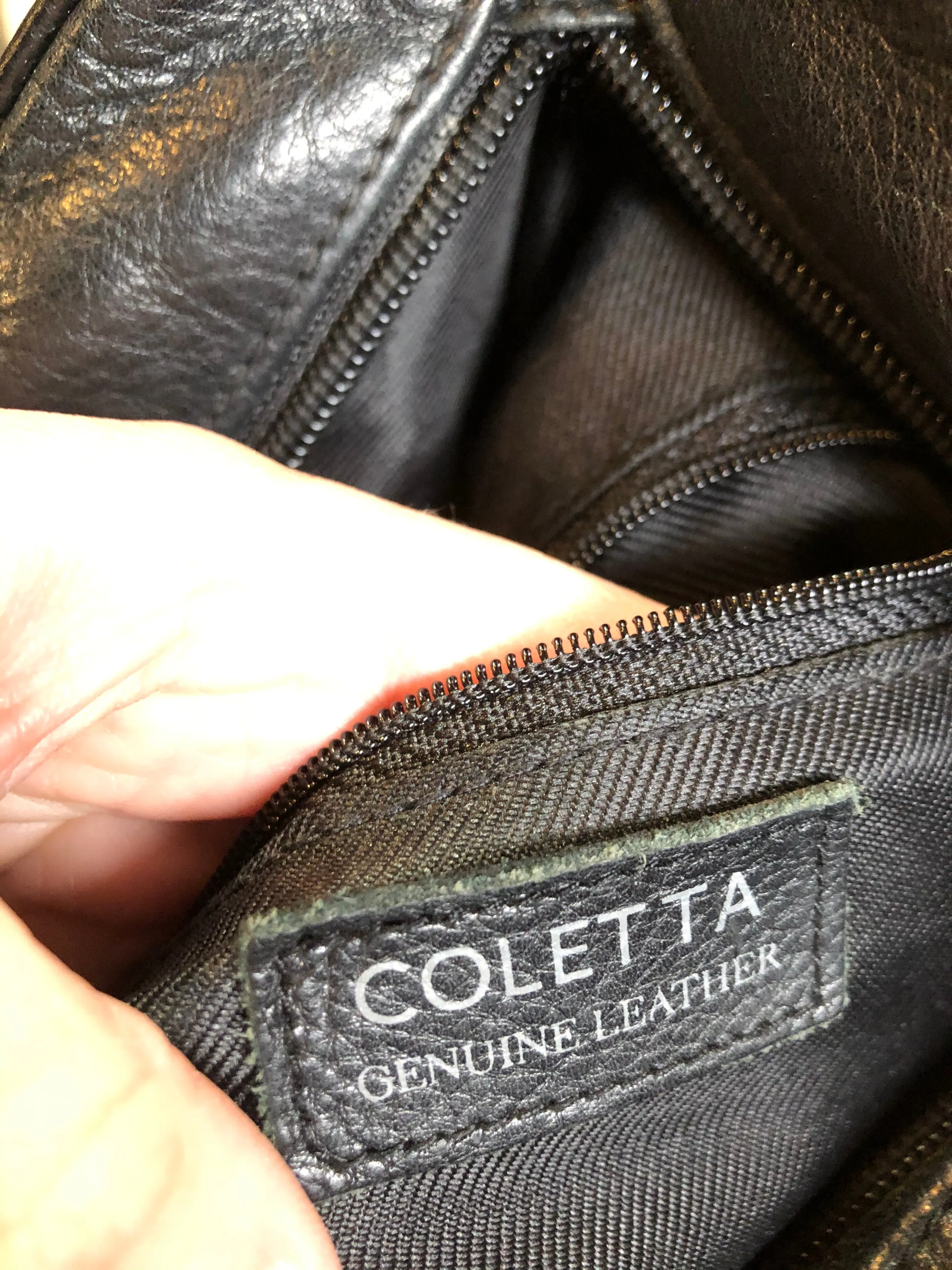 Coletta Black Hybrid Cross Body Leather Bag SOLD