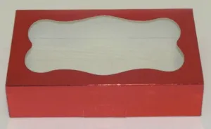 Cookie Box 1Lb Red Foil