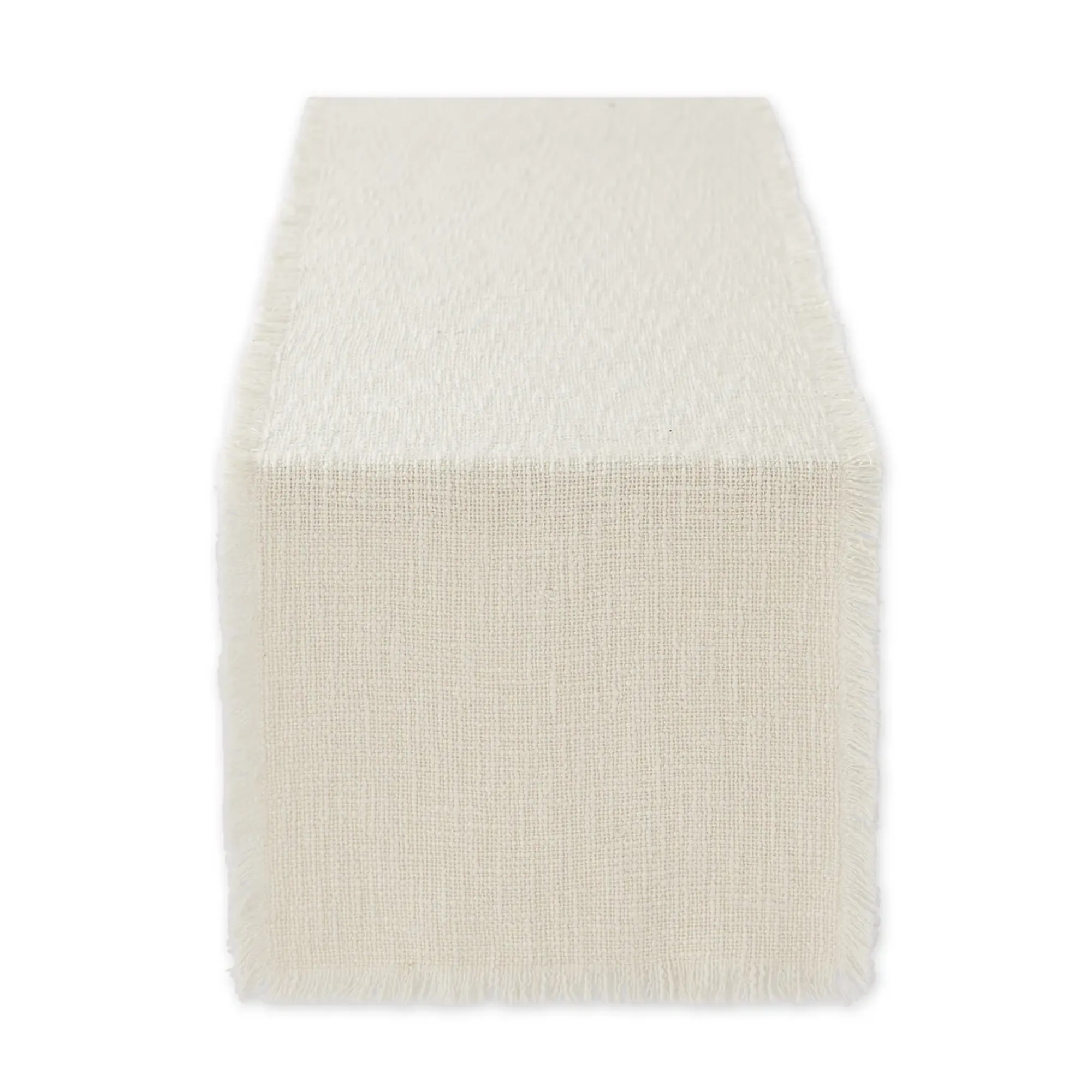 Cream Fringe Table Runner