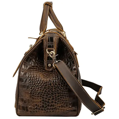 Crocodile Leather Travel Bag