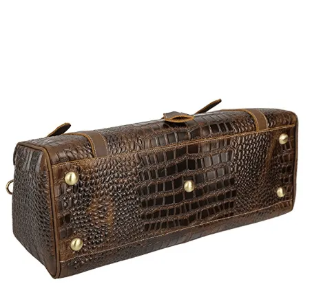 Crocodile Leather Travel Bag