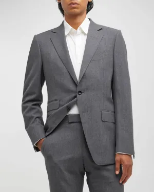 Dark Grey 2 Piece Double Buttons Notch Lapel Mens Suit (Blazer Pants)